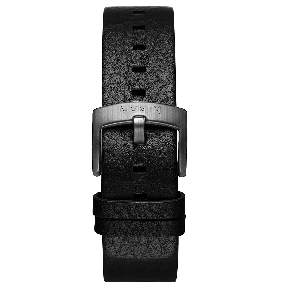 BLACKTOP - 24MM BLACK LEATHER - SILVER